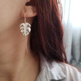 Silver Petal Earrings