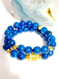 Blue Agate Stone Set Bracelets