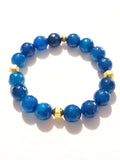 Blue Agate Stone Set Bracelets