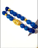 Blue Agate Stone Set Bracelets