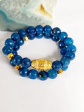 Blue Agate Stone Set Bracelets