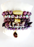 Amethyst Stone Set Bracelets