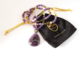 Amethyst, Peridot, Rose Quartz Necklace