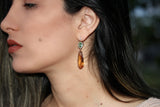 Tourmaline Pendant Earrings
