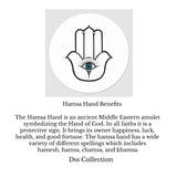 Stainless Steel Hamsa Adjustable Bracelet