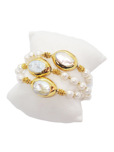Keshi Pearl Big Bracelet